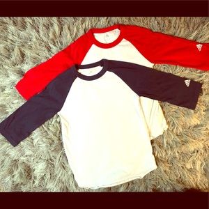 ♻️Adidas Youth Boys Baseball Tee Bundle Of 2 small